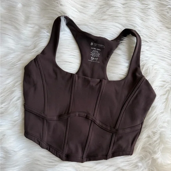 BuffBunny Dark Brown Sports Bra - Picture 2 of 3